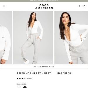 Good American Dress up and Down Bodysuit- size 3